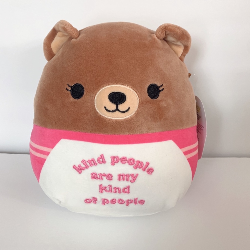 Squishmallows 8” Hillary the Bear NWT 2021 Limited Edition Kindness Collection
